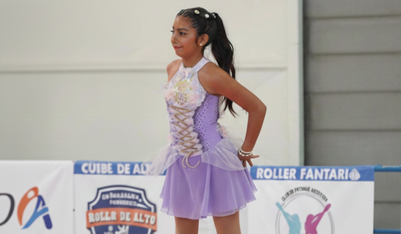 Maite Viscarra destaca en Patinaje Artístico