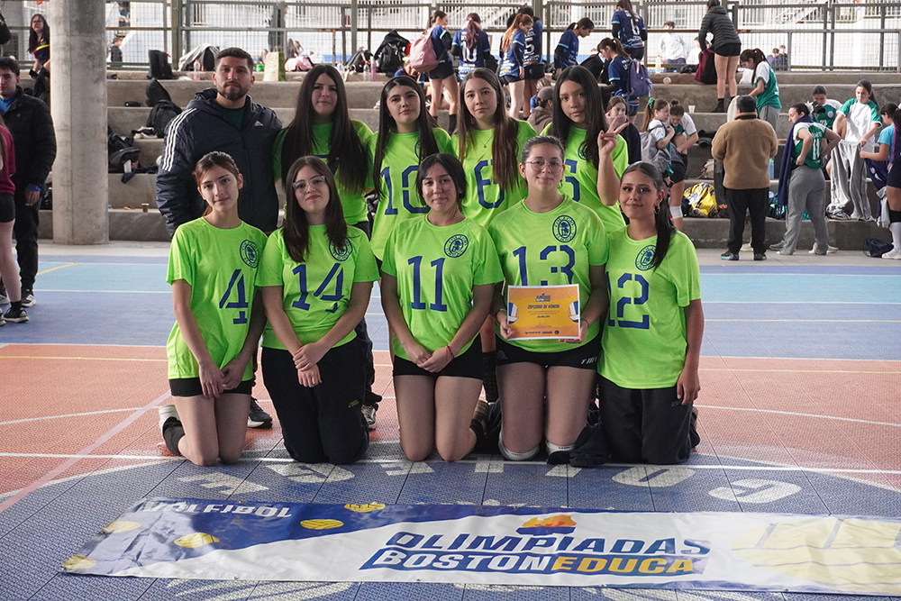 Nuestras estudiantes compitieron en el torneo de Vóleibol Intermedia Damas de las Olimpiadas BostonEduca